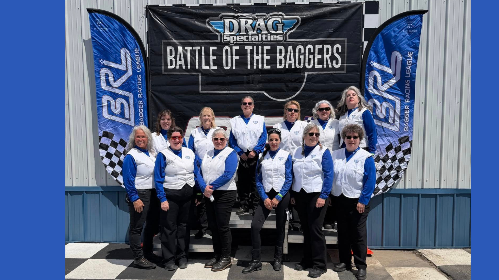 Image of Motor Maids at Bagger Racing League event in Hastings, NE